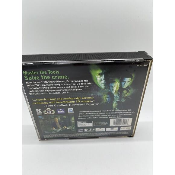 📦 CSI: Crime Scene Investigation (Windows 3-Disc Set PC CD-ROM, 2003 w/ Manual) - Picture 3 of 5